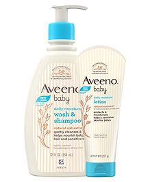 Aveeno Baby Daily Moisturising Lotion - 227 gm & Moisturising Bath - 354 ml