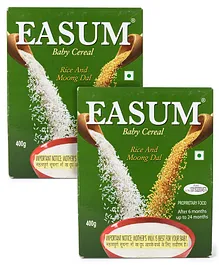 Easum Rice & Moong Dal Baby Cereal - 400 gm (Pack of 2)