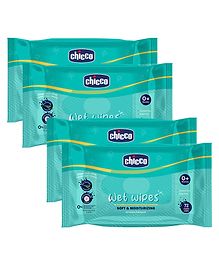 Chicco Soft & Moisturizing Wet Wipes - 72 (Pack of 4)