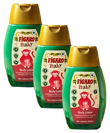 Figaro Baby Body Lotion - 200 ml (Pack of 3)