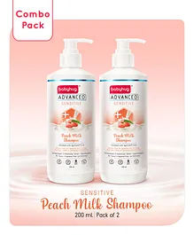Babyhug Advanced Sensitive Peach Milk Shampoo - 200ml (Pack of 2)
