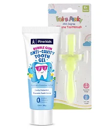 Bubble gum tooth gel & toothbrush combo