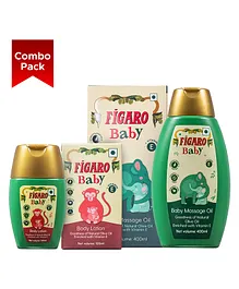 Figaro Baby Massage Oil - 400 ml & Figaro Baby Body Lotion - 100 ml