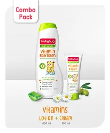 Babyhug Naturals Combo of Lotion 400 ml & Cream 100 ml