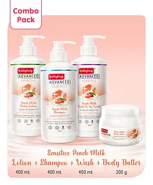 Babyhug Advanced Sensitive Peach Milk Mega Value Pack