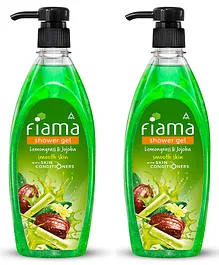 Fiama Shower Gel Lemongrass And Jojoba Body Wash With Skin Conditioners For Smooth Skin - 500 ml Pack Of 2
