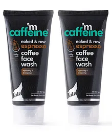 mCaffeine Coffee Face Wash for Fresh & Glowing Skin 75 ml Pack of 2