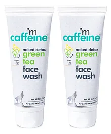 mCaffeine Naked Detox Dirt Removal Green Tea Face Wash 100 ml Pack of 2
