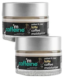 mCaffeine Naked & Raw Latte Coffee Face Moisturizer 50 ml Pack of 2