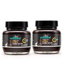 mCaffeine Naked & Raw Coffee Scalp Scrub 250 gm Pack of 2