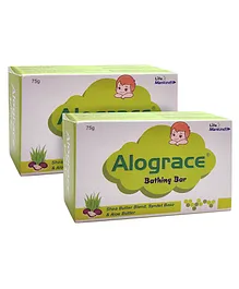 Alograce Bathing Bar - 75 g (Pack of 2)