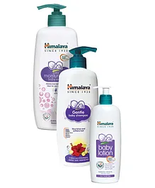Himalaya Baby Lotion, Baby Shampoo & Extra Moisturizing Baby Wash - 400 ml Combo Offer