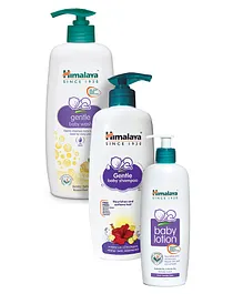 Himalaya Baby Lotion, Baby Shampoo & Gentle Baby Wash - 400 ml Combo Offer