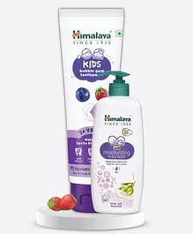 Himalaya Kids Bubble Gum Toothpaste 80g & Extra Moisturizing Baby Wash 400ml