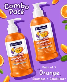 Pine Kids Orange Shampoo and Conditioner Pack of 2 - 250ml each