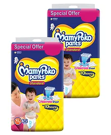 MamyPoko Pants Standard Pant Style Diapers  (Extra Large) 38 - (Pack of 2)