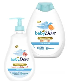 Baby Dove Rich Moisture Nourishing Baby Lotion & Hypoallergenic Body Wash 400 ml