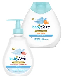Baby Dove Lotion Moisture & Rich Moisture Hypoallergenic Body Wash 200ml
