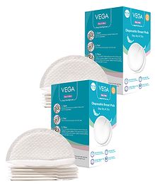 Vega Baby & Mom Ultra Thin Disposable Breast Pad - 12 Pads (Pack of 2)