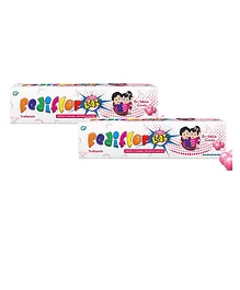 PediflorKidz Anticavity Fluoride Vegan Friendly Bubble Gum Flavor Toothpaste -70 g (Pack of 2)