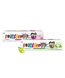 PediflorKidz Anticavity Fluoride Vegan Friendly Bubble Gum Flavor Toothpaste -70 g & Green Apple Flavor Toothpaste 70 g