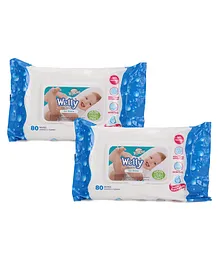 Xtra Care Wetty Wipes Sea Breeze - 80 Pieces - (Pack of 2)