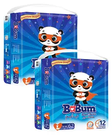 Babum Super Pants Diaper Large - 62 Pieces - (Pack of 2)