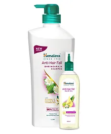 Himalaya Hair Oil Anti Hair Fall - 200 ml & Himalaya Anti Hair Fall Bhringa Shampoo - 1 Litre