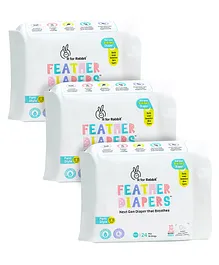 R for Rabbit Feather Diaper Pants Size XXXL - 24 Pieces (Pack of 3)