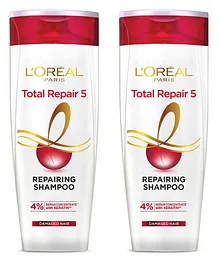 L'Oreal Paris Shampoo, For Damaged and Weak Hair - 650 ml (Pack of 2)