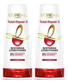 Loreal Paris Total Repair 5 Restoring Conditioner With Keratin XS - 180 ml Pack of 2