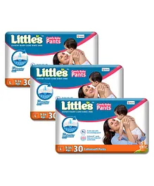 Little's Comfy Baby Standard  Pant Style Diaper Large - 30 Pieces - (Pack of 3)