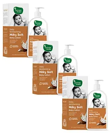 Mother Sparsh Milky Soft Daily Moisturizing Baby Lotion-300 ml (Pack of 3)