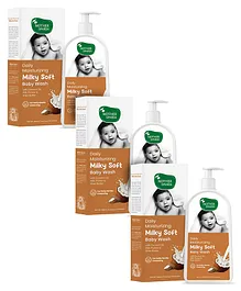 Mother Sparsh Milky Soft Daily Moisturizing Baby Body Wash-300 ml (Pack of 3)