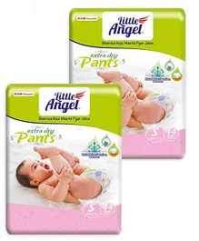 Little Angel Extra Dry Baby Pants Diaper Small (S) - 44 Pieces - (Pack of 2)
