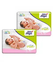 Little Angel Extra Dry Baby Pants Diaper Small (S) - 84 Pieces - (Pack of 2)