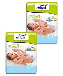 Little Angel Extra Dry Baby Pants Diaper Large  (L) - 34 Pieces - (Pack of 2)