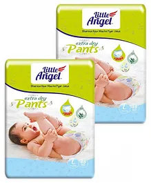 Little Angel Extra Dry Baby Pants Diaper Large  (L) - 48 Pieces - (Pack of 2)