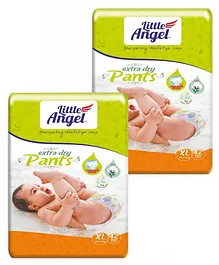 Little Angel Extra Dry Baby Pants Diaper Extra Large  (XL) - 42 Pieces - (Pack of 2)