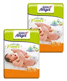 Little Angel Extra Dry Baby Pants Diaper Extra Large  (XL) - 56 Pieces - (Pack of 2)