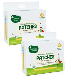 Mother Sparsh 100% Natural Mosquito Repellent Patches for Babies and Children - 96 Patches (Pack of 2)