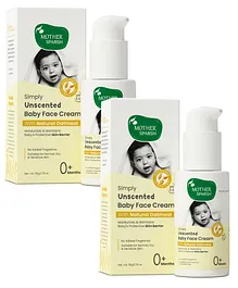 Mother Sparsh Simply Unscented Baby Face Cream with Oatmeal - 50g (Pack of 2)