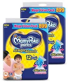 MamyPoko Standard Pants All Night Absorb Extra Large - 54 pieces (Pack of 2)