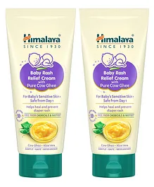 Himalaya Baby Rash Relief Cream With Pure Cow Ghee - 50 g Pack of 2