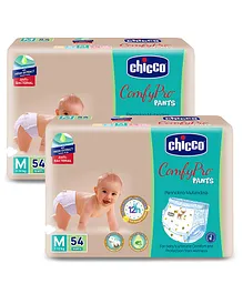 Chicco Comfypro Diaper Pants Medium - 54 Pieces (Pack of 2)