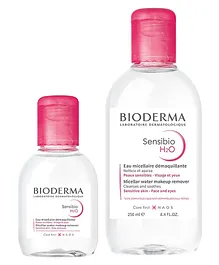 Bioderma Sensibio H2O Value Combo - Gently Removes Makeup Prevents Clogged Pores
