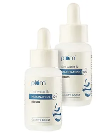 Plum 10% Niacinamide Face Serum with Rice Water - 30 ml (Pack of 2)