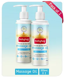 Babyhug Mineral Oil Free Daily Massage Oil 100 ml - Pack of 2