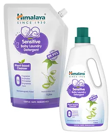 Himalaya Babycare Sensitive Baby Laundry Detergent Bottle & Pouch - 1000 ml Each