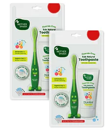 Mother Sparsh Toothpaste for Kids, Mix Fruit (With Free Toothbrush) - 50 g - Pack of 2